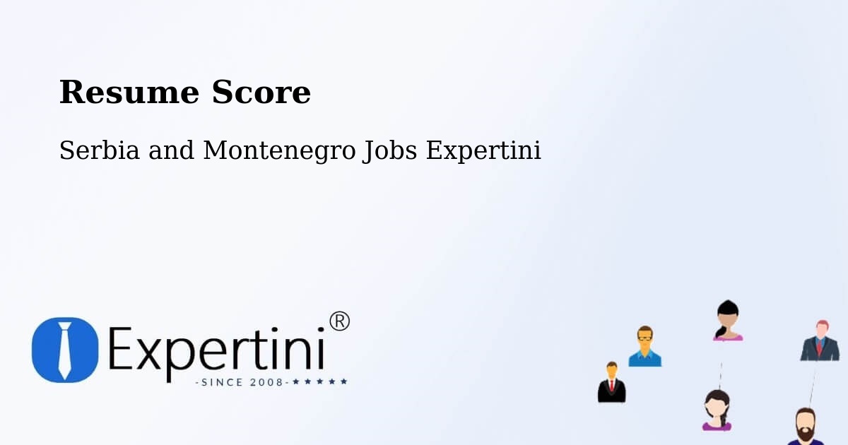Resume Score & Job Description Match Tool – Tamarack - Serbia and Montenegro Jobs Expertini